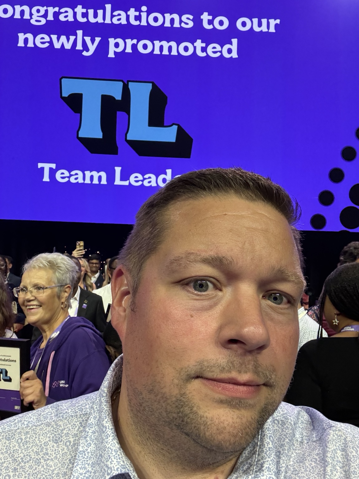 James at a Utility Warehouse team event